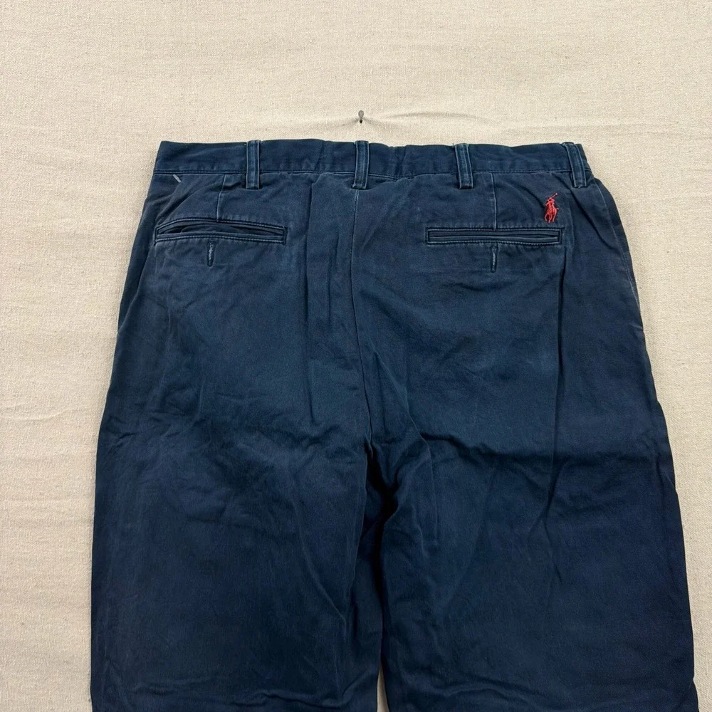 Polo‎ Ralph Lauren Preston Pant Mens 32x26 Navy Blue Cotton Chino Straight Leg
